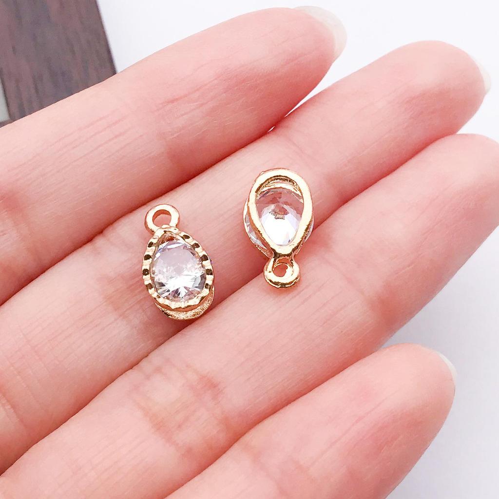 D.I.Y. Jewelry Accessory Kit: Alloy Star, Teardrop, Heart, and Plum Blossom Pendants for Necklaces & Earrings