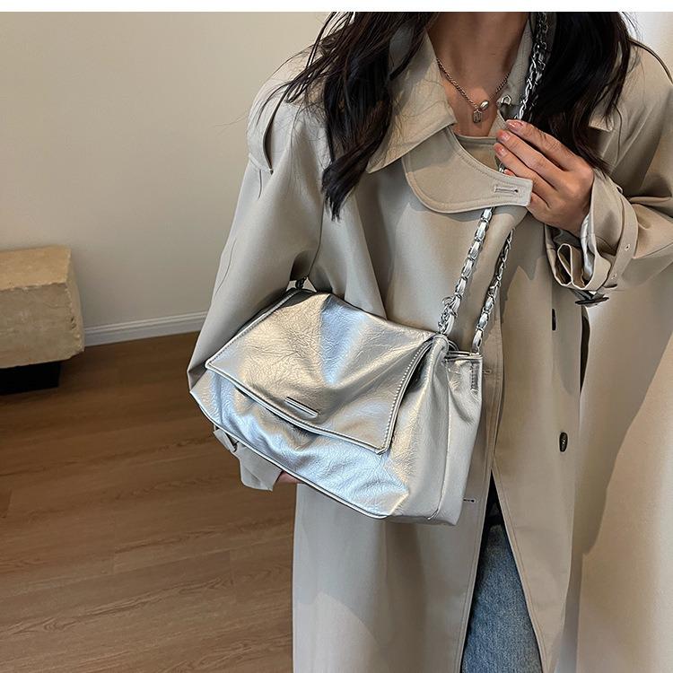 Women's Casual Soft Large Capacity Crossbody Chain Bag - Versatile & Stylish