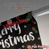 2D Flat Printing  JIT 2pcs   Curtains (Without Rod) Festive Cheer(3) Print Popular Curtains Polyester Easy Install Curtains