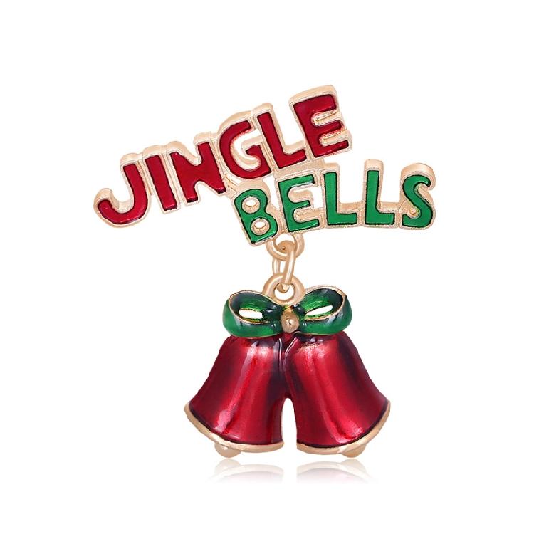

Xmas Jingle Bells Brooch Pin for Children Gift Party Favors Xmas Trees Lapel Pin 1