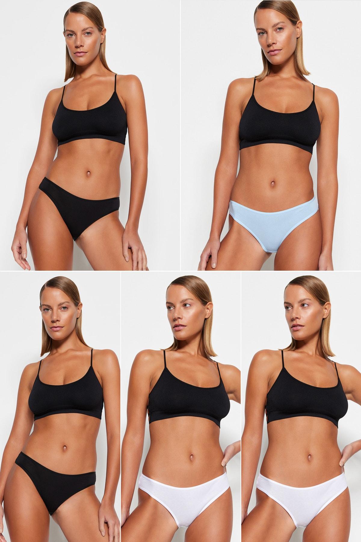 

Разноцветные 5-компонентные трикотажные хлопковые трусики THMSS23KU00055..