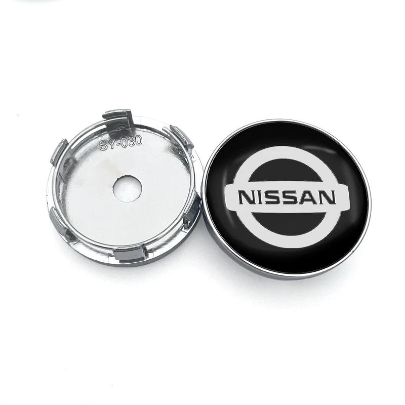 Autocollants Logo Cache-Moyeux de Roue de Voiture Emblème Cache Jante Décalcomanie Pour Nissan Nismo Tiida Sylphy Teana X Trail T30 T32 Almera J10 J11