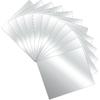 Biaungdo 12 Pcs Self Adhesive Acrylic Mirror Tiles,10 X 15cm/4" X 6" Frameless Mirror Tiles,Flexible Mirror Sheets Non-Glass Mirror Stickers