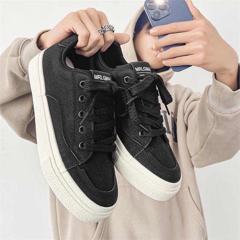 Fashion Brown Low Cut Sporty Casual Shoes For Men Autumn Fashionable Korean Style Youthful Single Shoes Suitable For Students