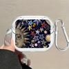Clear Earphone Cases Cover With Hook Case For Samsung Galaxy Buds 4 Pro Live 2Pro 2 4Pro 3Pro 3 FE Star Moon Pattern