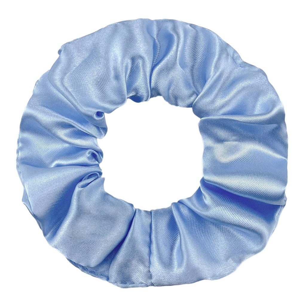 Seidensatin Scrunchies Damen Einfarbig Haargummi Elegant Pferdeschwanzhalter Gummiband Elastisches Haarband Haaraccessoires