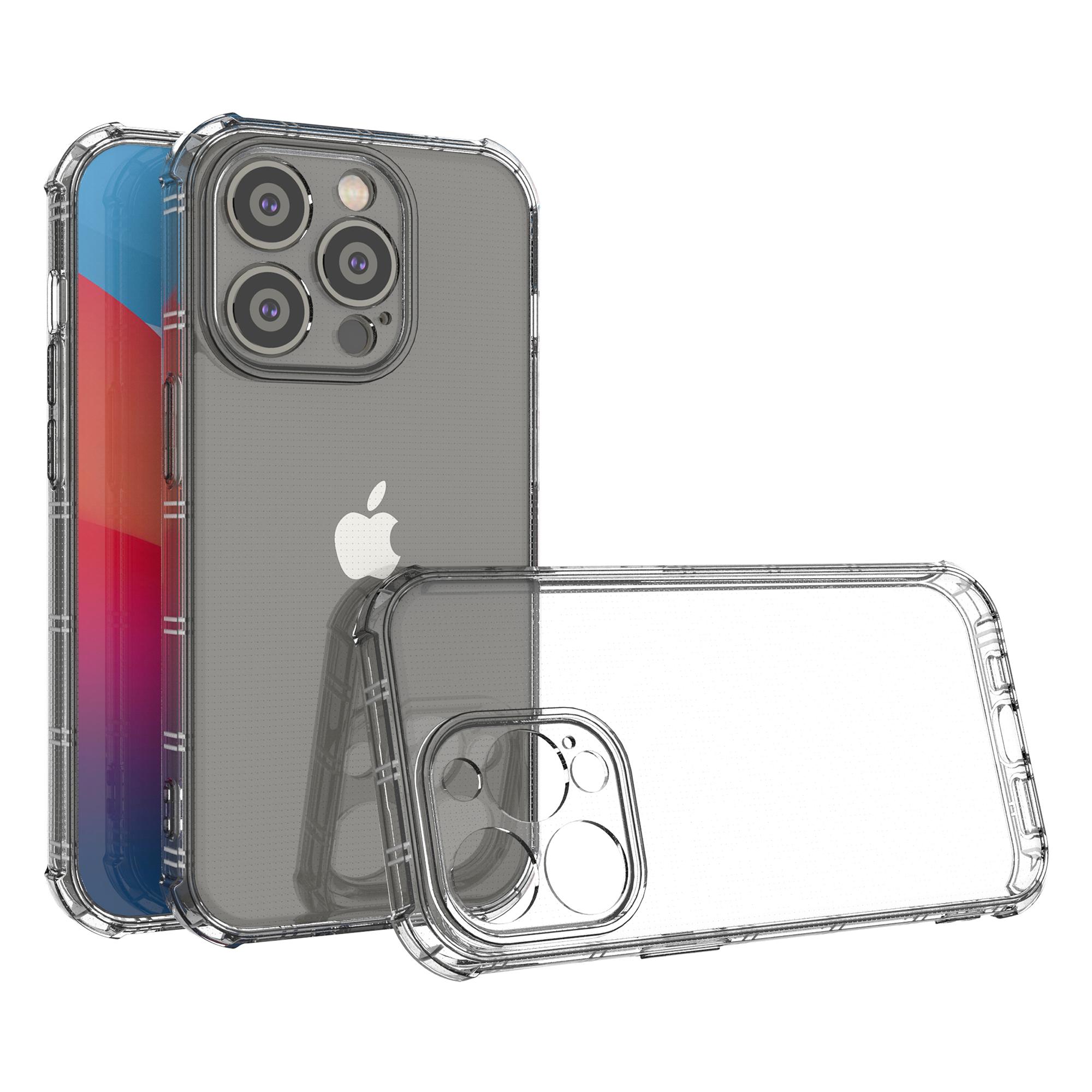 

SHANWO Чехол для iPhone 15 Pro Max Прямой край Прозрачный Противоударный ТПУ Задняя крышка для телефона A