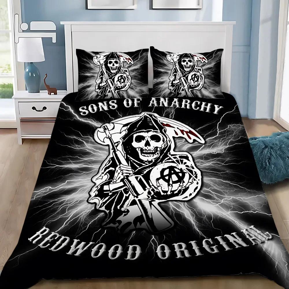 Sons Of Anarchy R-Retro Bedding Set Adult Boy Girl Bedroom Decoration Children Gift Single Double Queen King Size