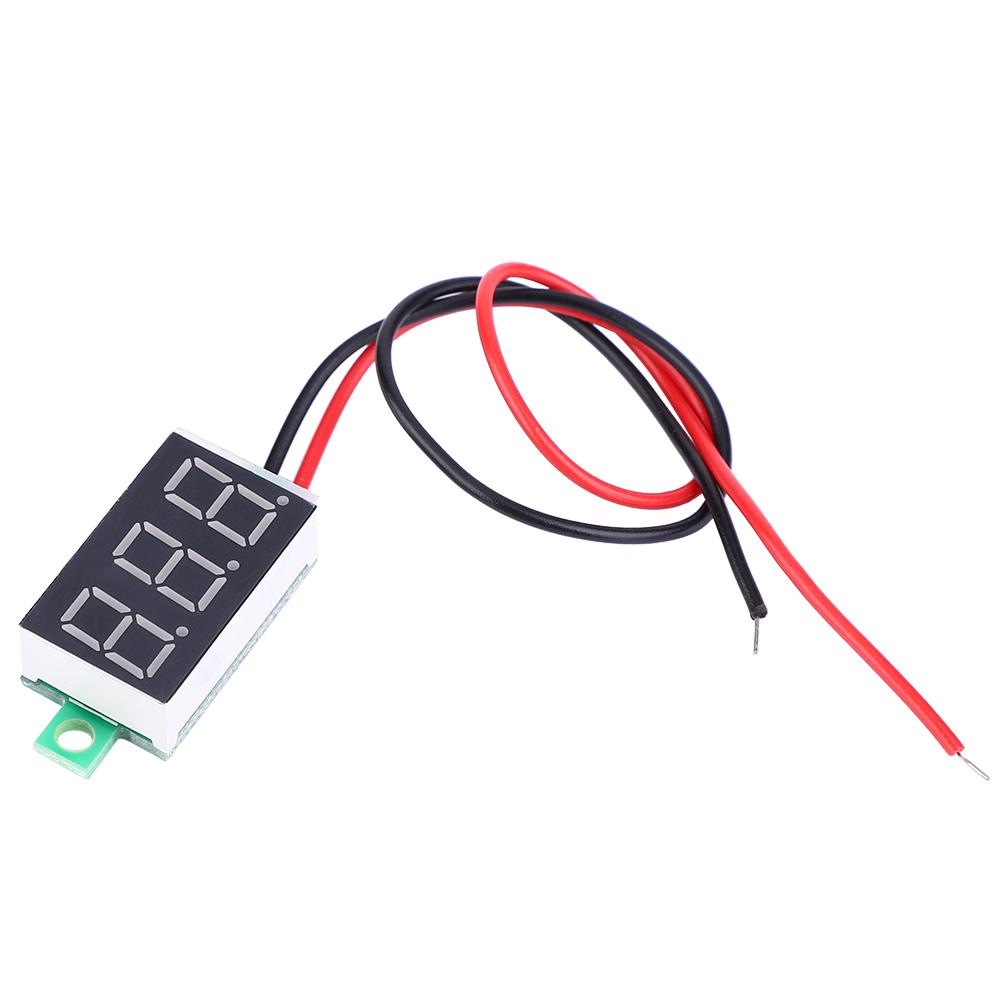 

5Pcs High Accuracy 0.36 LED Digital Display Voltage Gauge Mini Voltmeter DC3.030.0V(blue)