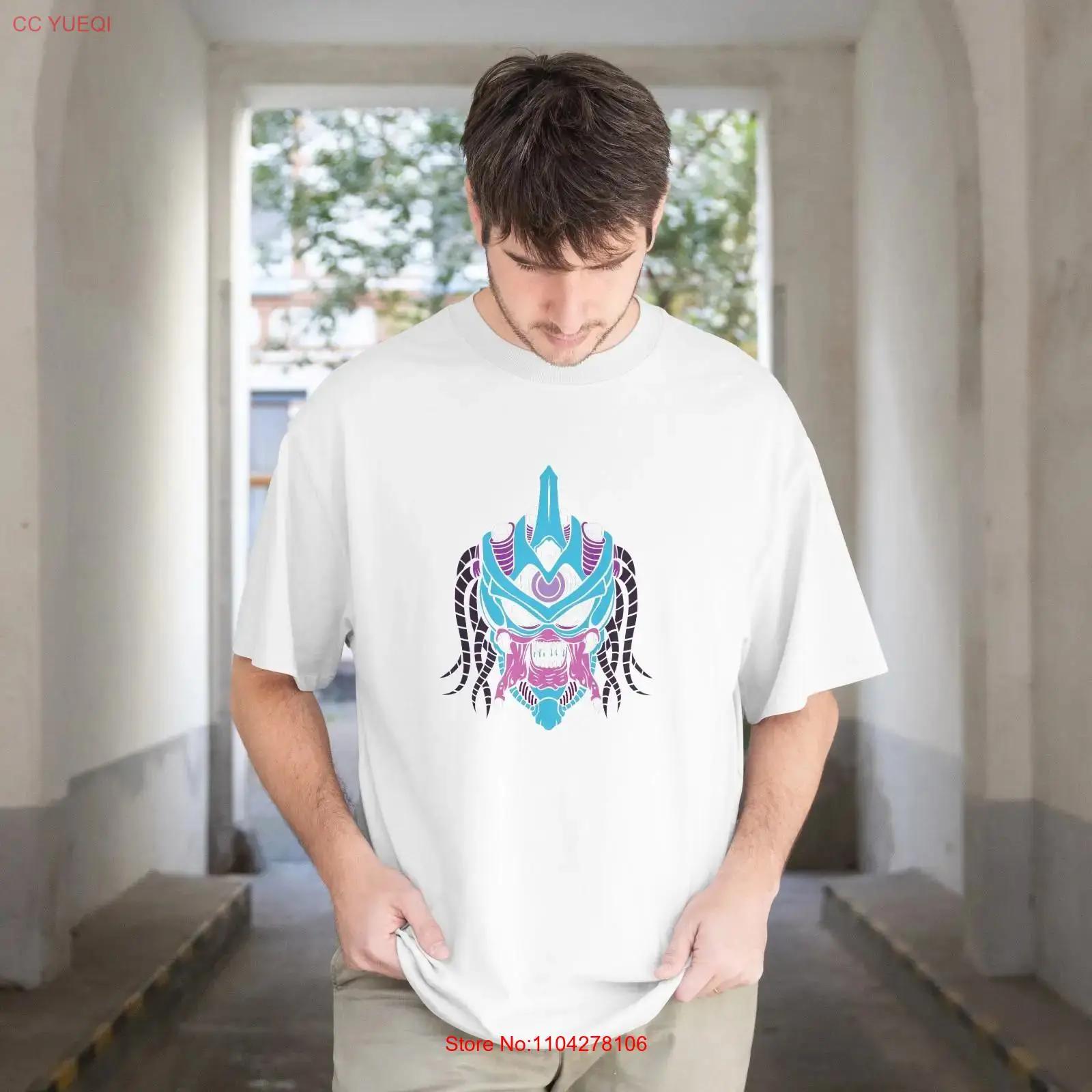 

Predator Face Alien T Shirt Sci Fi Retro Horror 074 vintage Washed Casual Slightly fashion graphic Breathable Soft streetwear S разноцветный