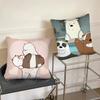 My B-Bare B-Niedźwiadki Kreskówkowe Bajki Poszewka na Poduszkę Kwadratowa Poduszka Sypialnia Sofa Wypoczynek Komfortowa Poduszka Salon Dekoracja Domu
