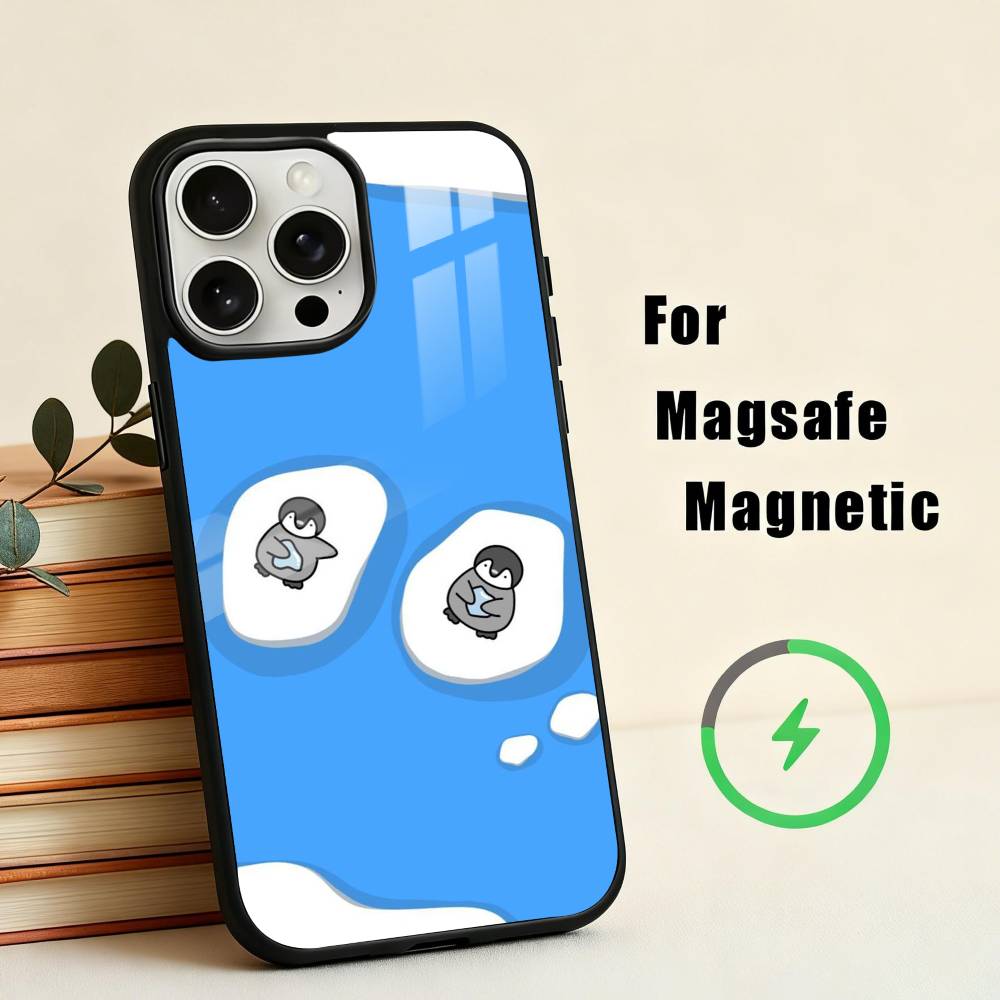 C-Cartoon-N P-Penguin   Phone Case For iPhone 17,16,15,14,13,12,Plus,Pro,Max for Magsafe Magnetic Wireless Charging