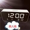 LED electronic clock 11 music large character desk clock cross mirror products European and American hot-selling electronic clock