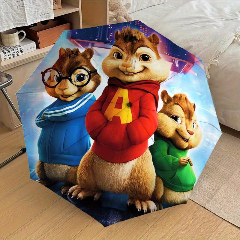 1pc Alvin Chipmunks Themed High-quality Umbrella,Automatic Opening and Closing Umbrella,Multi-functional Umbrella G0811350