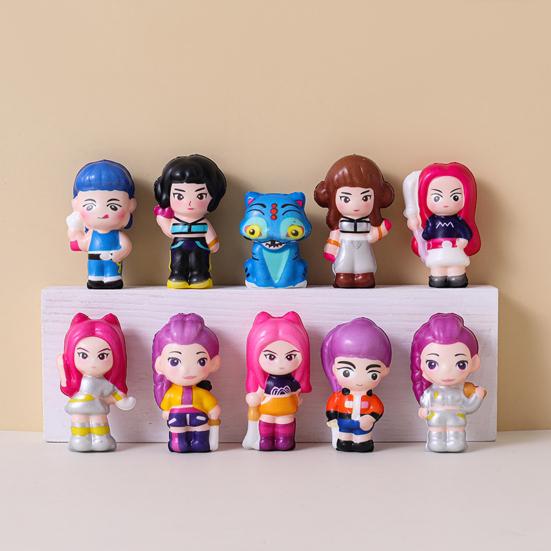 Anime Quetschspielzeug Langsam aufsteigende Figur Weiches Fidget Toy mit süßem Charakterdesign Tragbares Stressabbau-Entspannungs-Gadget für Fans Sammler