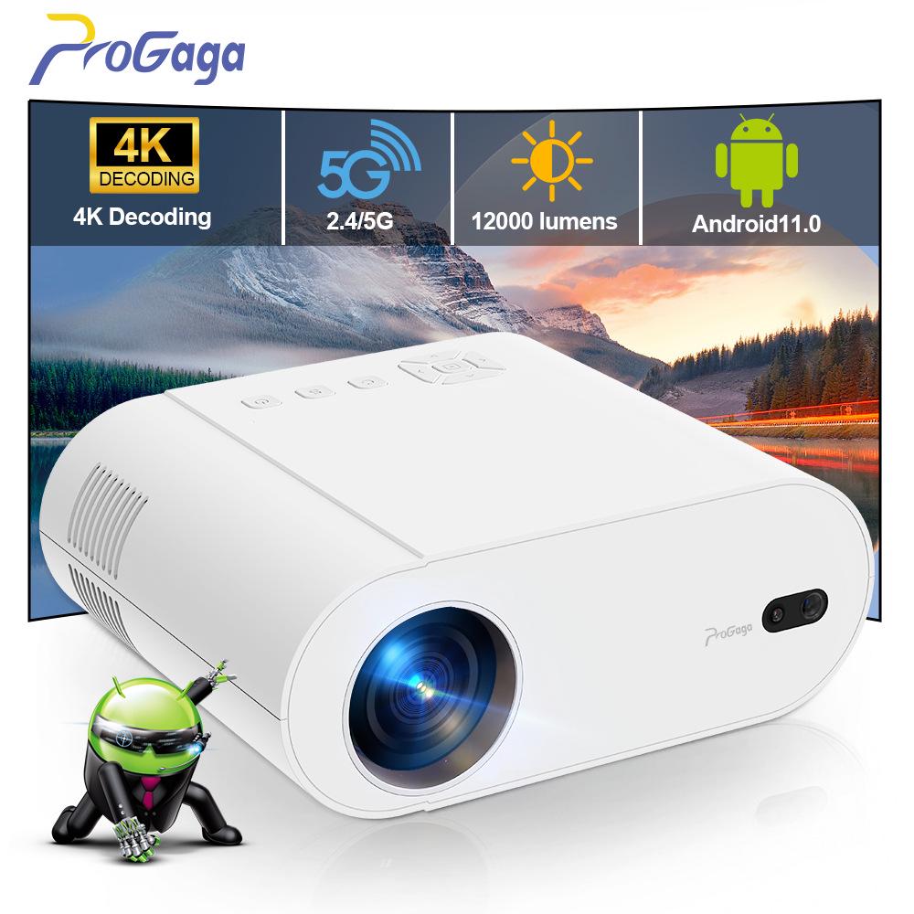 

4K Android Full HD PG510W Projector with Dual WiFi 6, Bluetooth, and Auto Focus for Home Theater