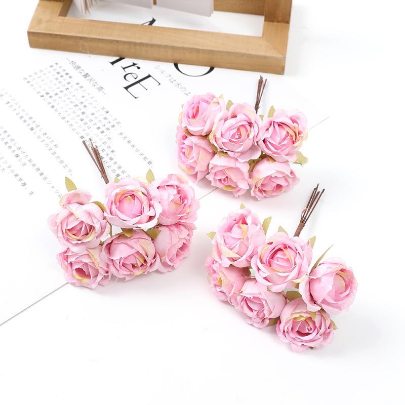 Mori Style Silk Rose Flower Heads for DIY Wreath, Headdress, and Corsage Accessories