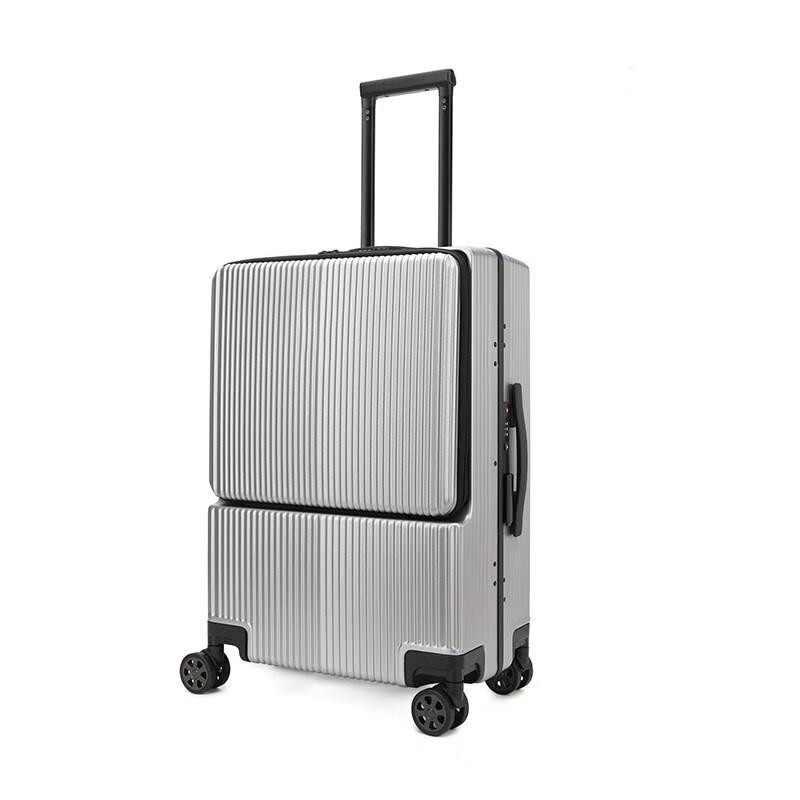 Hengyuanxiang Front-Opening Aluminum Frame PC Luggage