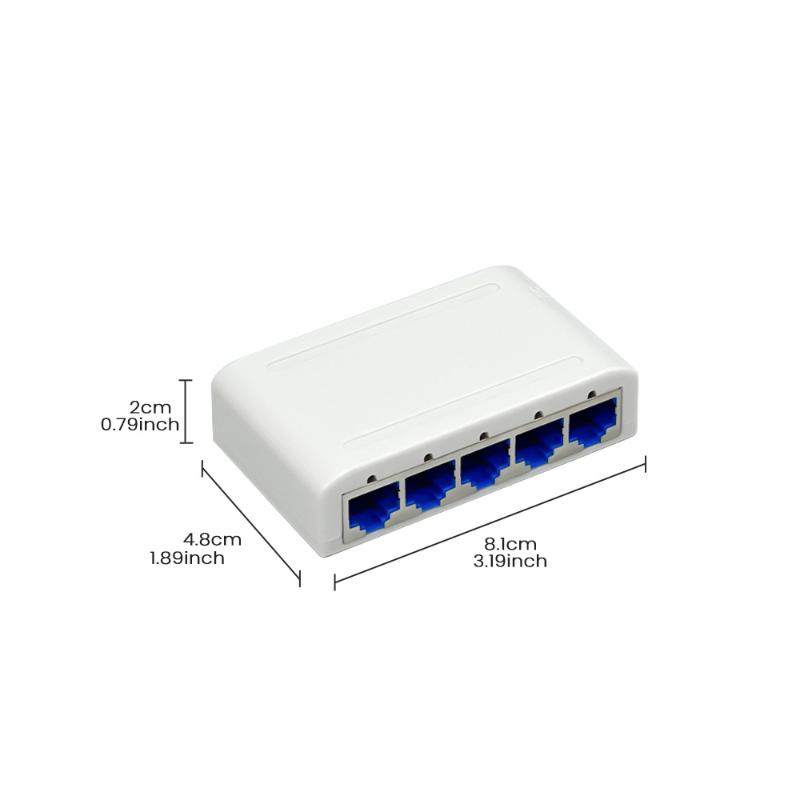 5 Ports/8 Ports 100Mbps Ethernet Fast Switch Rj45 Multi-Port Datennetzwerk-Switch Smart Hub Internet-Injektor-Adapter