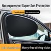 Car Black Glue Electrostatic Sunshade Film: Sun Protection, Heat Insulation, Side Window Visor.