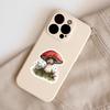 50 Watercolor Mushroom Doodle Stickers: Waterproof Decorative and Creative Fungi Stickers for Phone, Computer, and Stationery