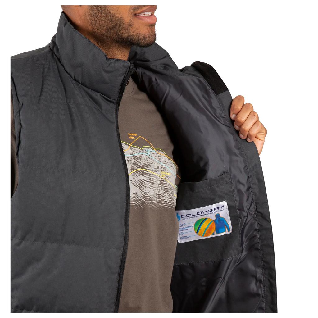 Gilet Imbottito Trespass Da Uomo - Impermeabile Con Tasche