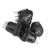 5pcs 3 Position ON OFF ON Black Round Rocker Switch 3 Pin 10A 125V 6A 250V
