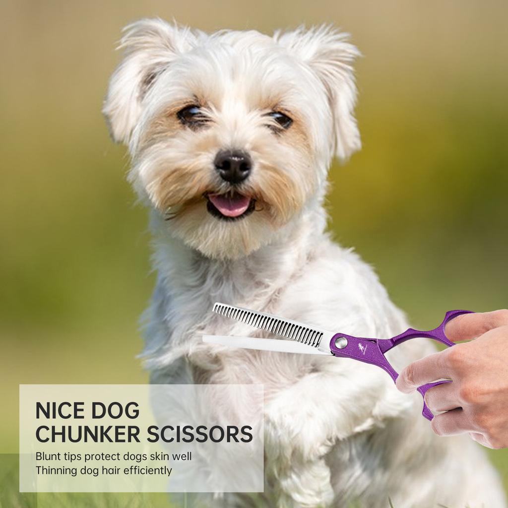 6.5 Inch Pk High-End, Pet Beauty Tooth Scissors, Color Beauty Scissors, Thin Scissors, Dense Tooth Scissors