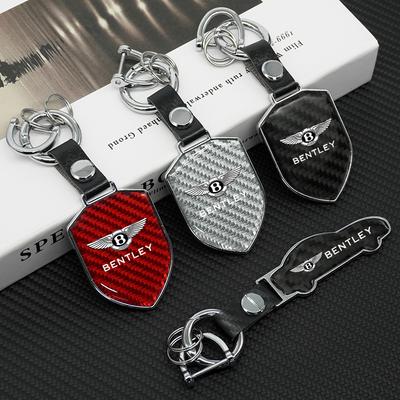 Chaveiro de Fibra de Carbono B-Bentley-B para Carro Chaveiro Pingente para Bentley Continental GT MULLINER Bentayga Flying Hurtling Spur