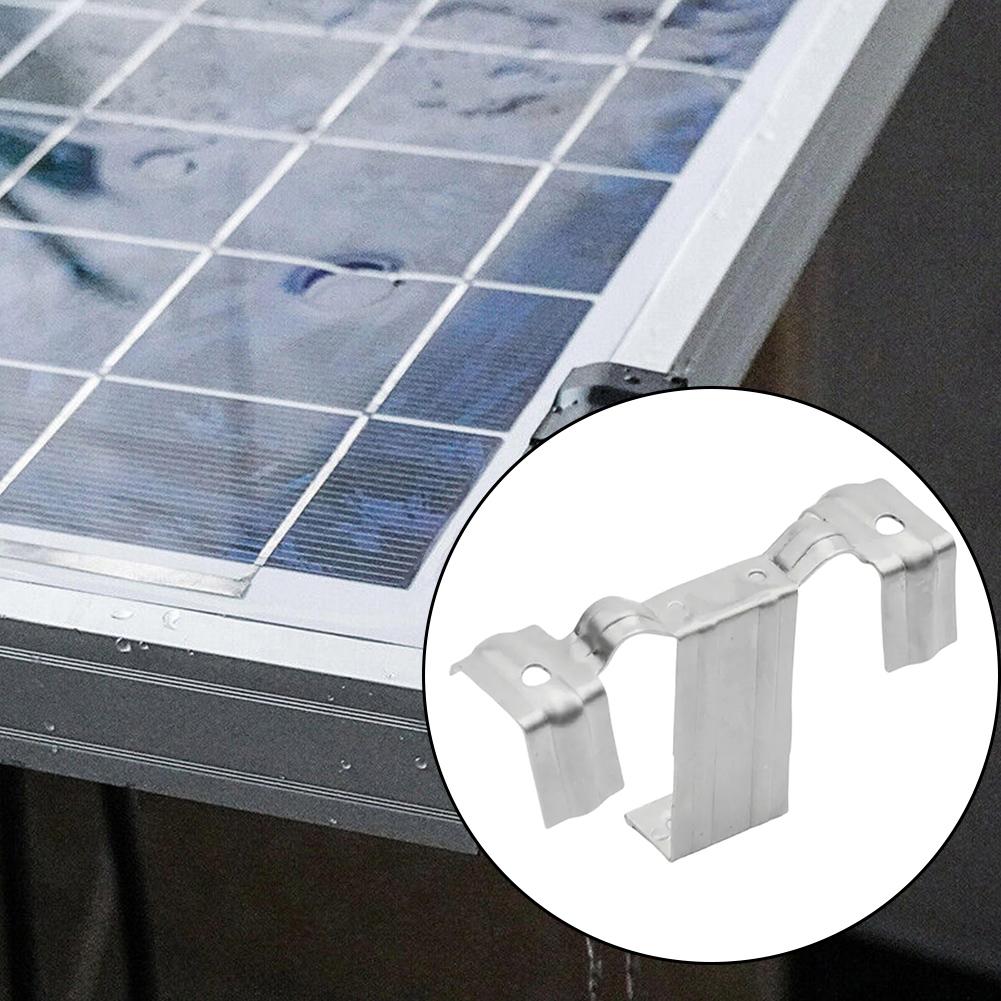 100 ks 30/35mm Svorky na odstraňování nečistot ze solárních panelů Klip na vedení vody pro solární panely Vedení vody Nerezová přezka pro odvodnění