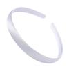 1/1.5/2cm Black Satin Headbands DIY Satin Covered Headbands White Craft Hair Headband for Girls Thin Plain Headbands