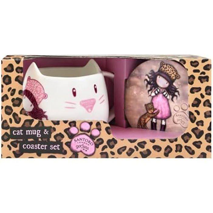Set De Tasse Et Sous-verres - Gorjuss™ - Purrrrrfect Love - Porcelaine - Céramique - Grès