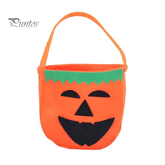 Cute Skeleton Ghost Bags Halloween Felt Candy Bag, Pumpkin Skull Cat Owl Tote for Holiday Goodie School Kids, Non Woven Trick or Treat Handbag, Party