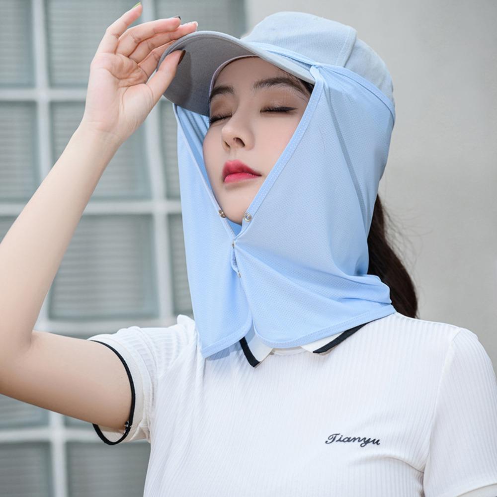 Breathable Ice Silk Sunscreen Mask Anti-UV Cycling Scarf Fashion Anti-sun Mask  Sexy