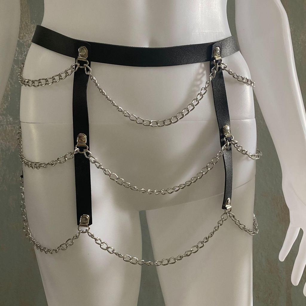Leather Chain Fashion Accessory Waist Belt