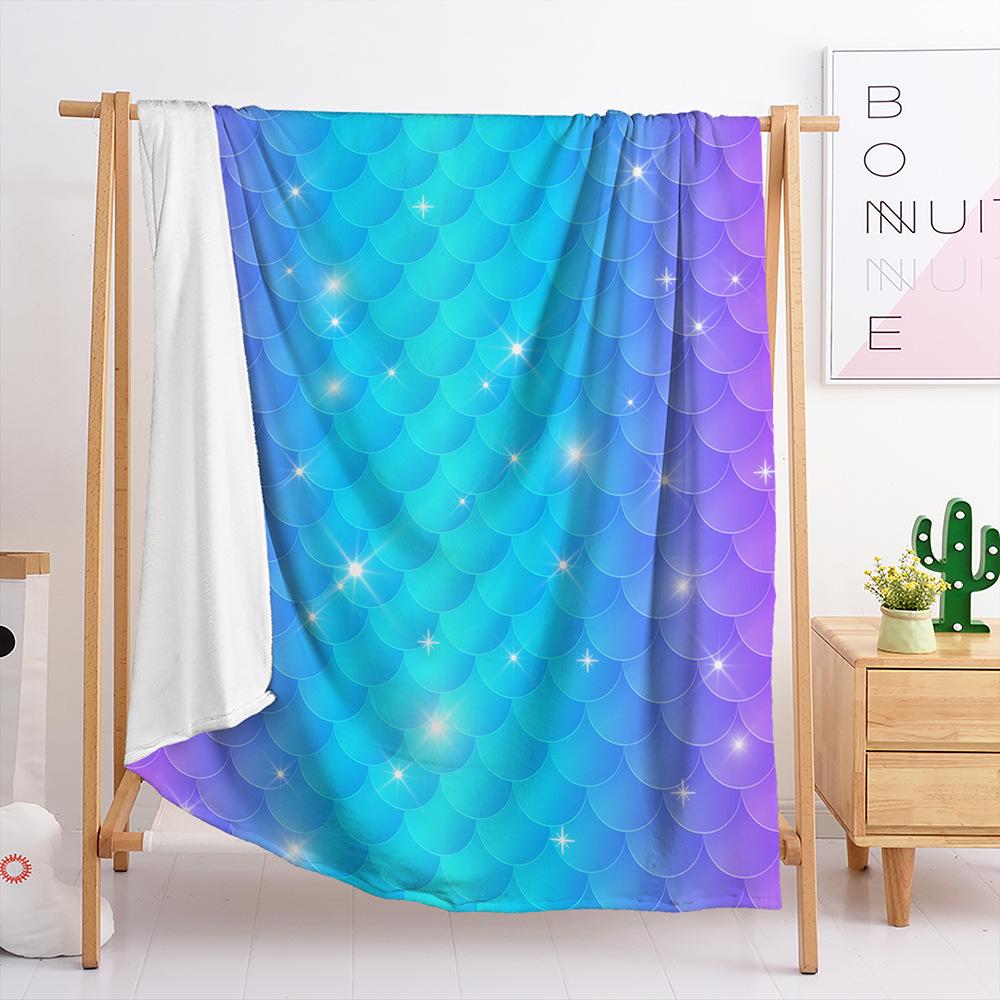 Blanket Flannel Blanket Color Gradual Change Panda 3D Digital Printing Blanket Blanket