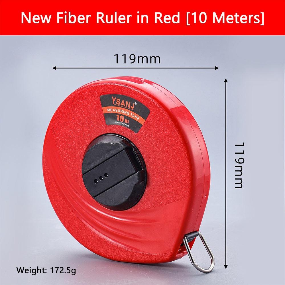 Wear Resistant Measuring Tape 10m 20m 30m 50m Site Measure Tape  Daily Measurement Red 10M