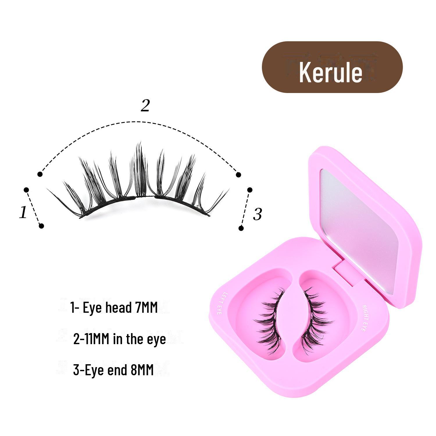 

«Мягкие магнитные 3D-ресницы длительного использования» Set Box + Eyelashes + Tweezers