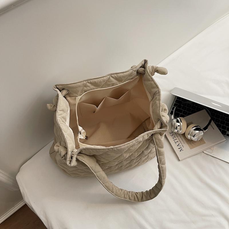 Diamond Embroidery Shoulder Bag Lightweight Commuter Large Capacity Tote Bag