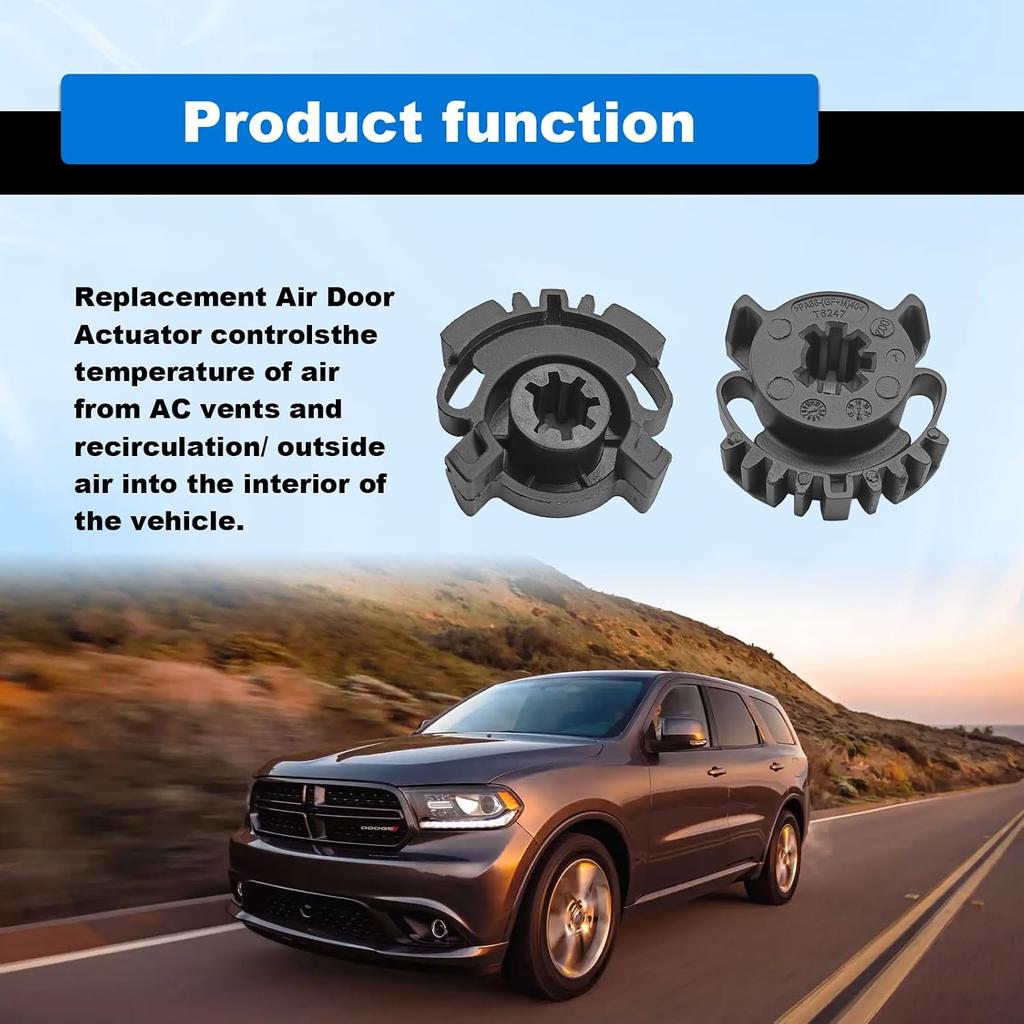 2Pcs HVAC Blend Door Gear Kit Compatible with 2011 2012 2013 2014 2015 2016 JEEP GRAND CHEROKEE HVAC Heater Blend Door Actuator 68214880AA