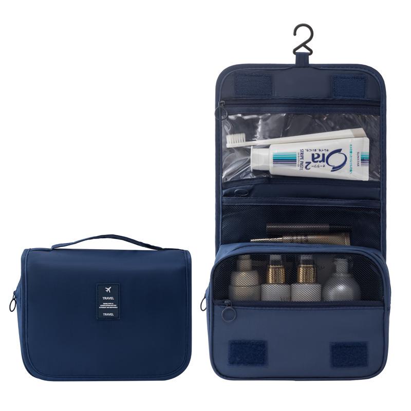 Waterproof Travel Wash Bag with Hook - Large Capacity Wet/Dry Separation