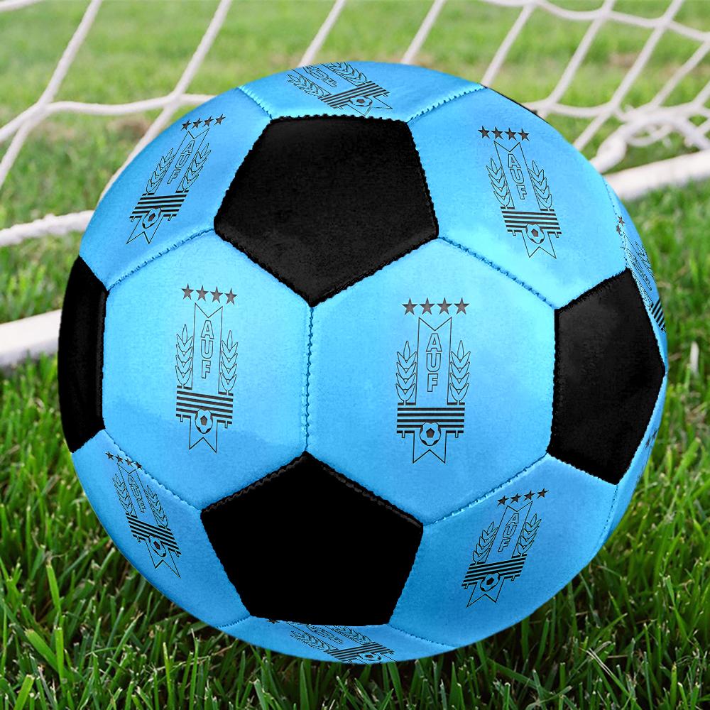 SIZE 5 Uruguayan Football Association Soccer Ball Colorful All Ages Machine Stitched PVC Competition Ready Durable High-Bounce