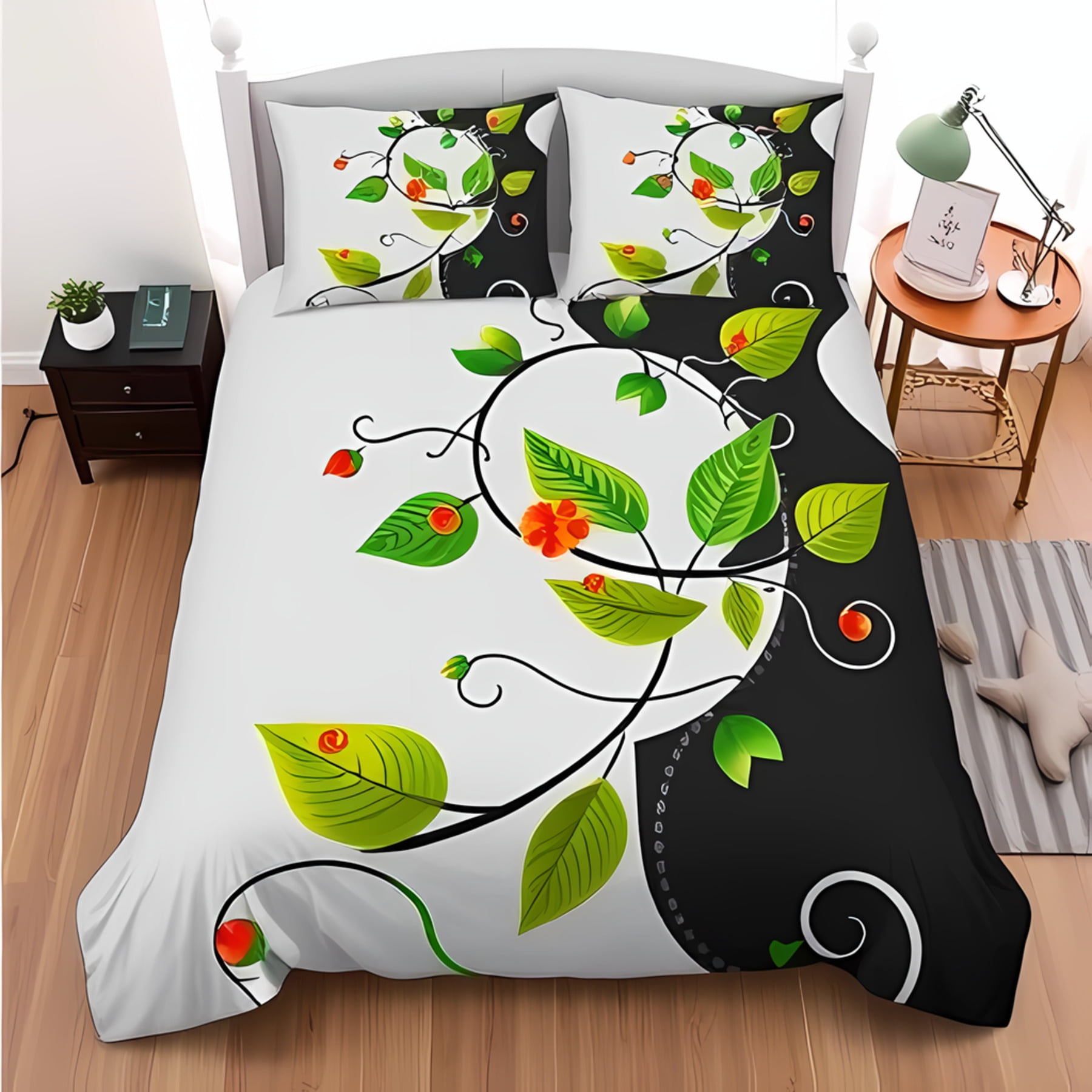 

Comforter Vines S For Kids Teens Queen Lightweight Down S Growing Plants Bedroom Decor No Quilt Comforter (quilt)-EU Single(135*200cm)3pcs