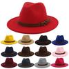 Fedora Adjustable Breathable Felt Men Vintage Style Hat for Hiking
