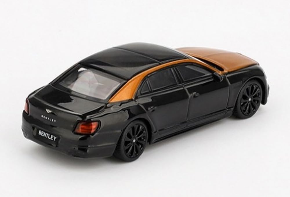 Sunrich MINI GT Bentley Flying Spur Neptune Orange Finished Model 1/64 Flame/Onyx (Right-Hand Drive) MGT00991-R