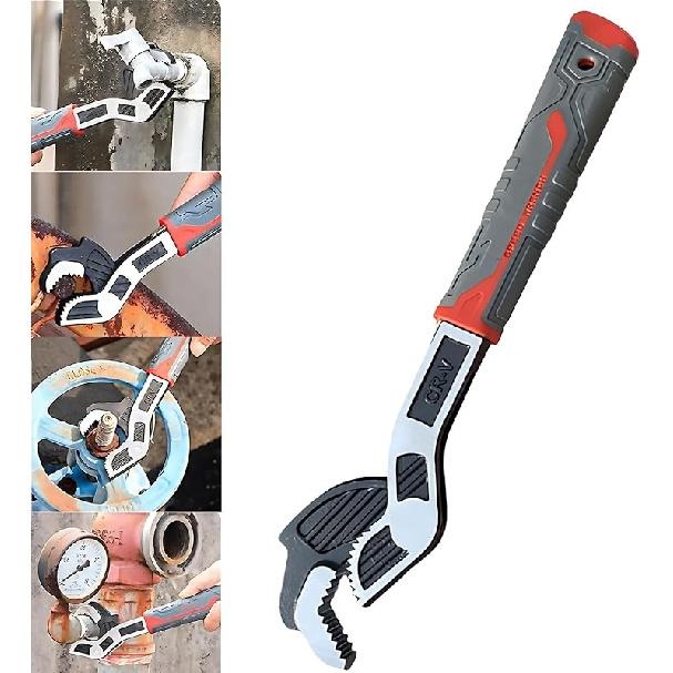 Self-Adjusting Wrench, Adjustable Wrench Set - Locking, quick-adjusting, powerful grip for 7-35mm Nuts