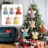DIY Kit Crochet Angel Ornament Kit Handmade Yarn Craft Set  for Christmas Tree Decoration