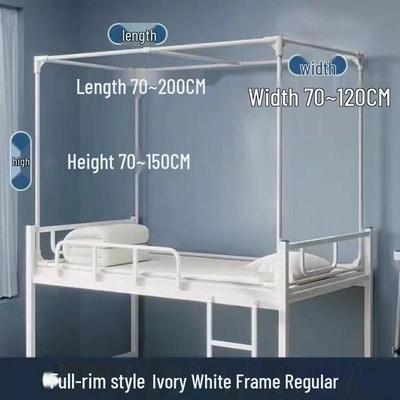 Malowany Wspornik Półka do Pokoju Studenckiego z Zasłoną na Łóżko do Łóżek Piętrowych - W zestawie Wysuwana Torba Podróżna i Darmowa Dostawa