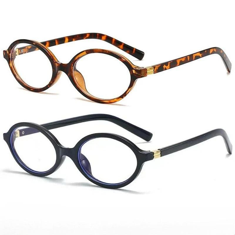 Simple Oval Frame Myopia Glasses for Women Men Anti Blue Light Near Sight Eyeglasses Computer GLasses Fashionable Eyewear