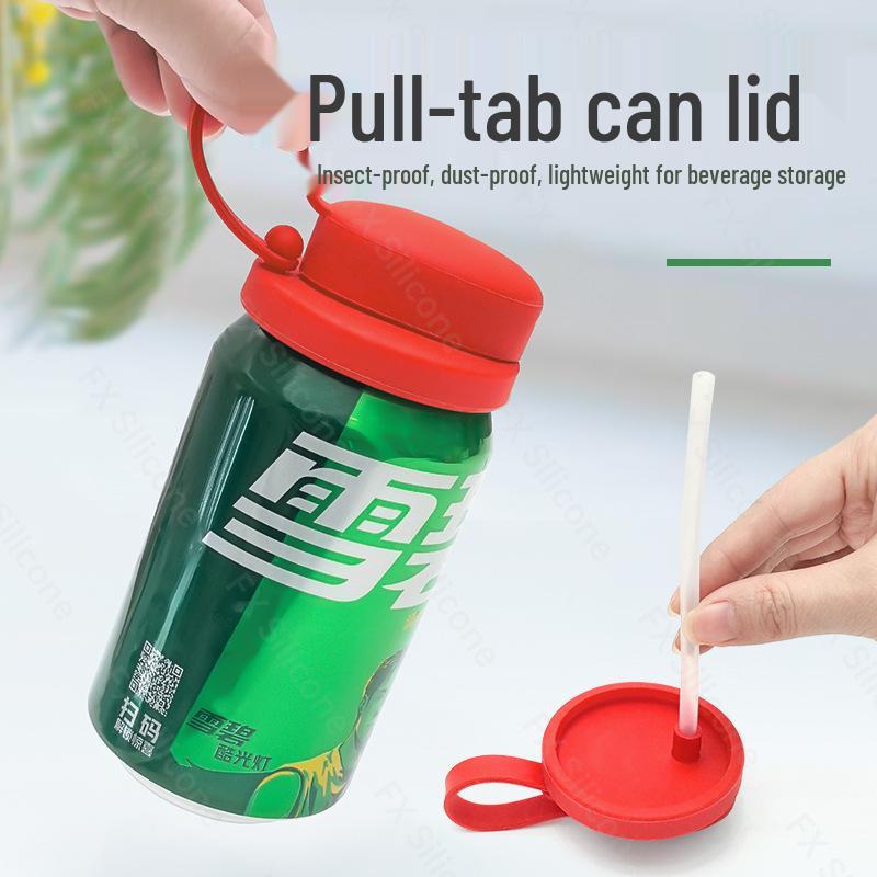 Silicone Portable Leak-Proof Cup with Sealing Straw Lid